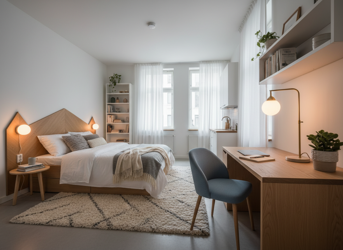 Modern minimalist studio
